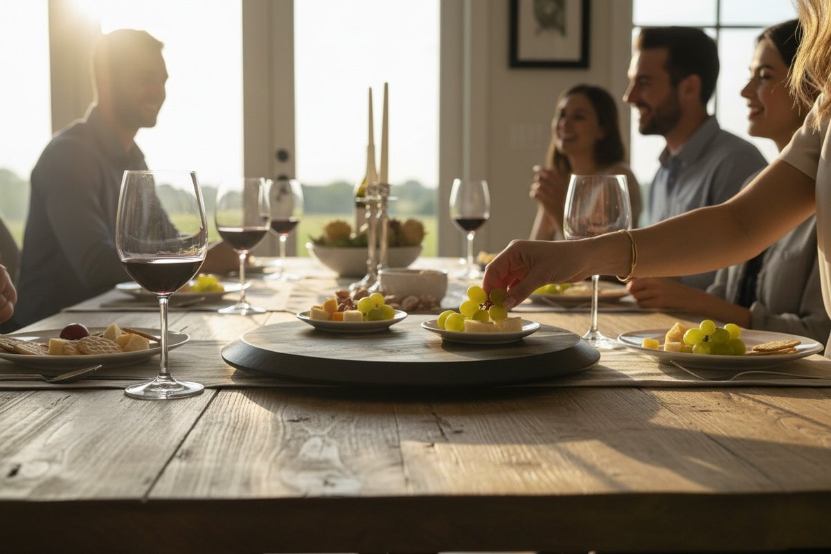 Acacia Wood Lazy Susan