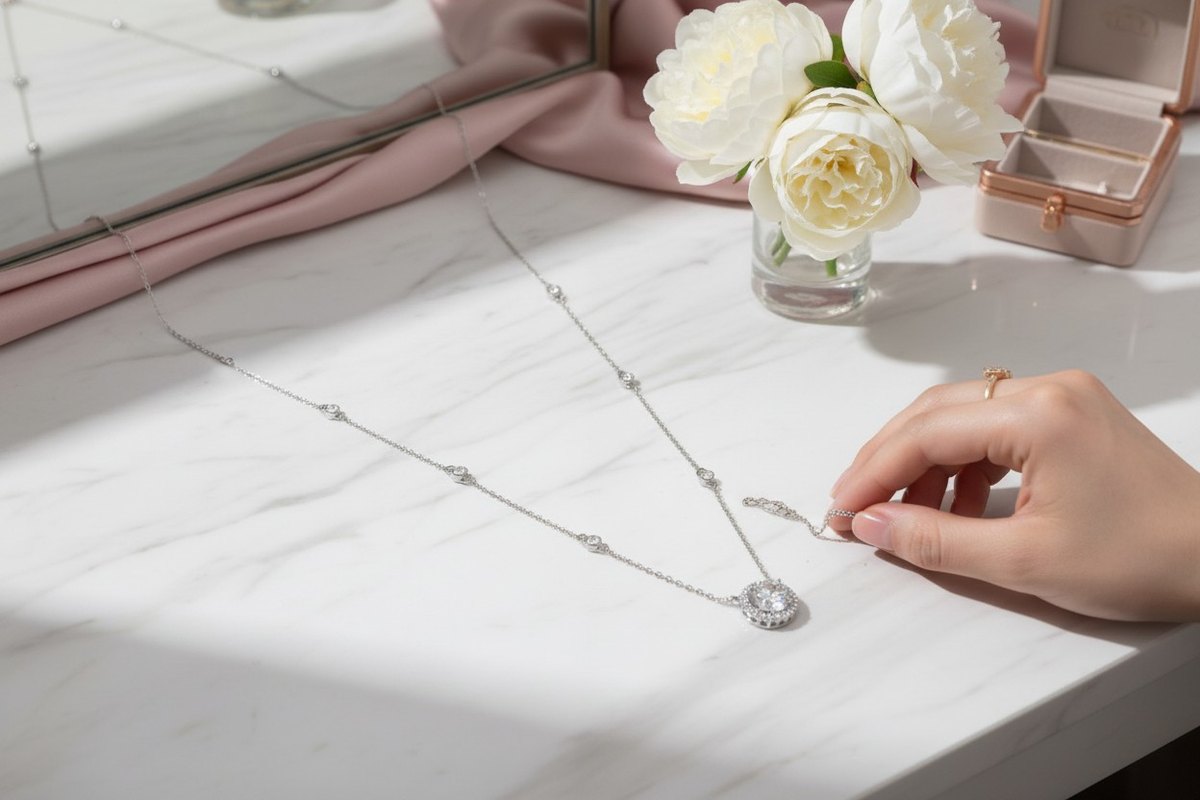 Florence Eve Moissanite Necklace